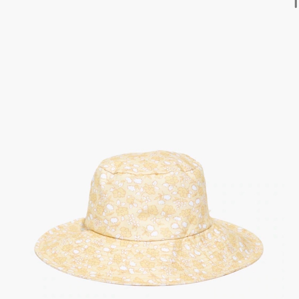 Madewell floral Yellow Sun Hat